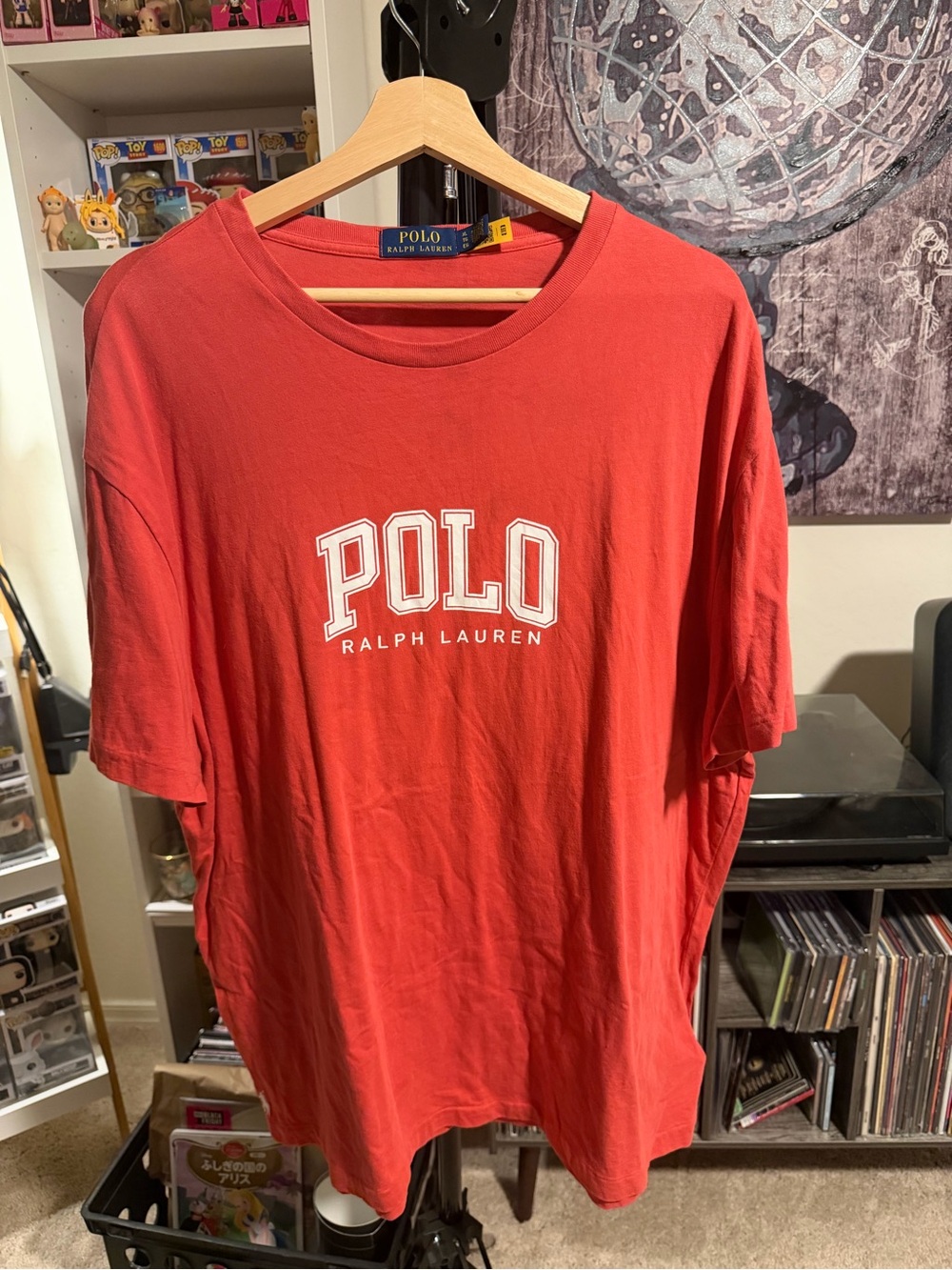 Ralph Lauren Red 'POLO' Short Sleeve Logo Tee